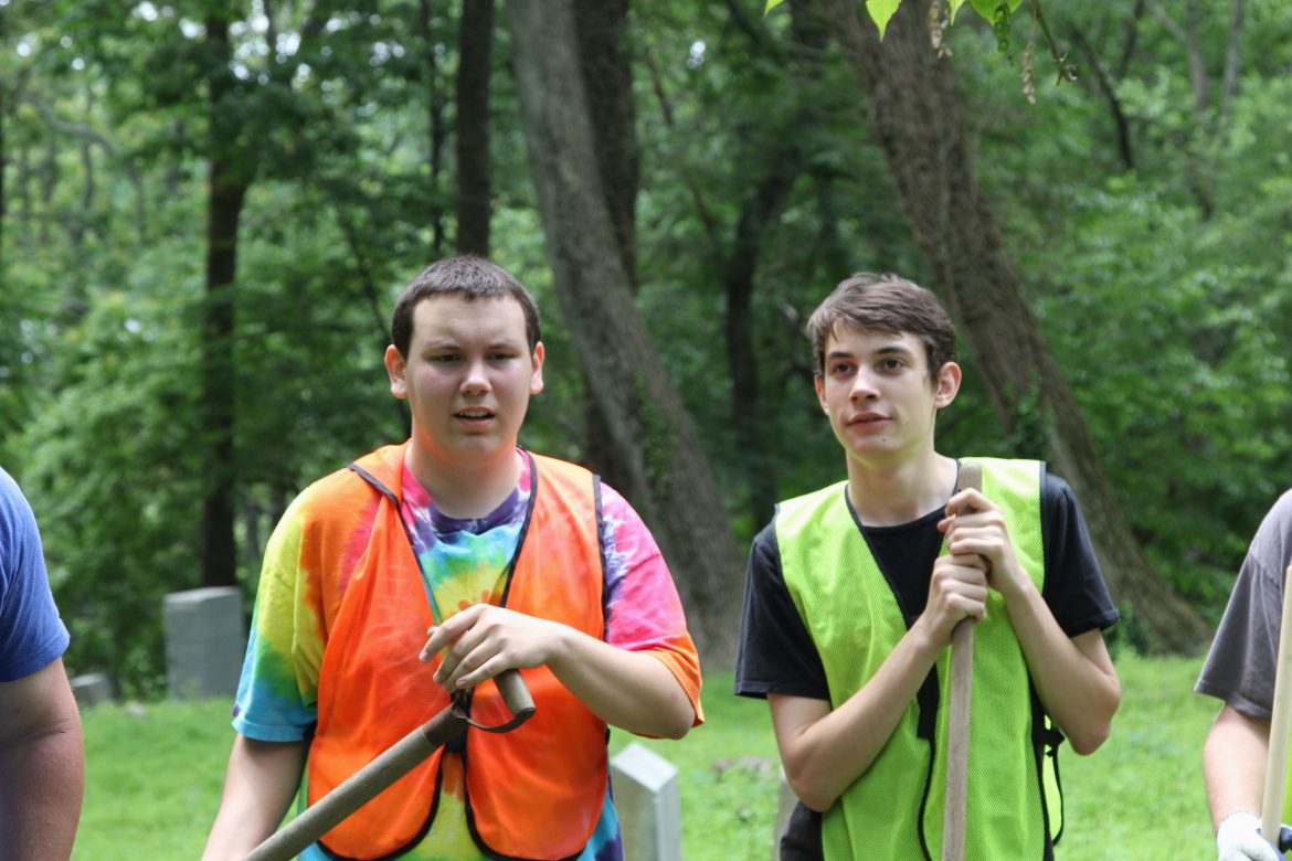 Luke Rau, Eagle Scout Candidate  on left